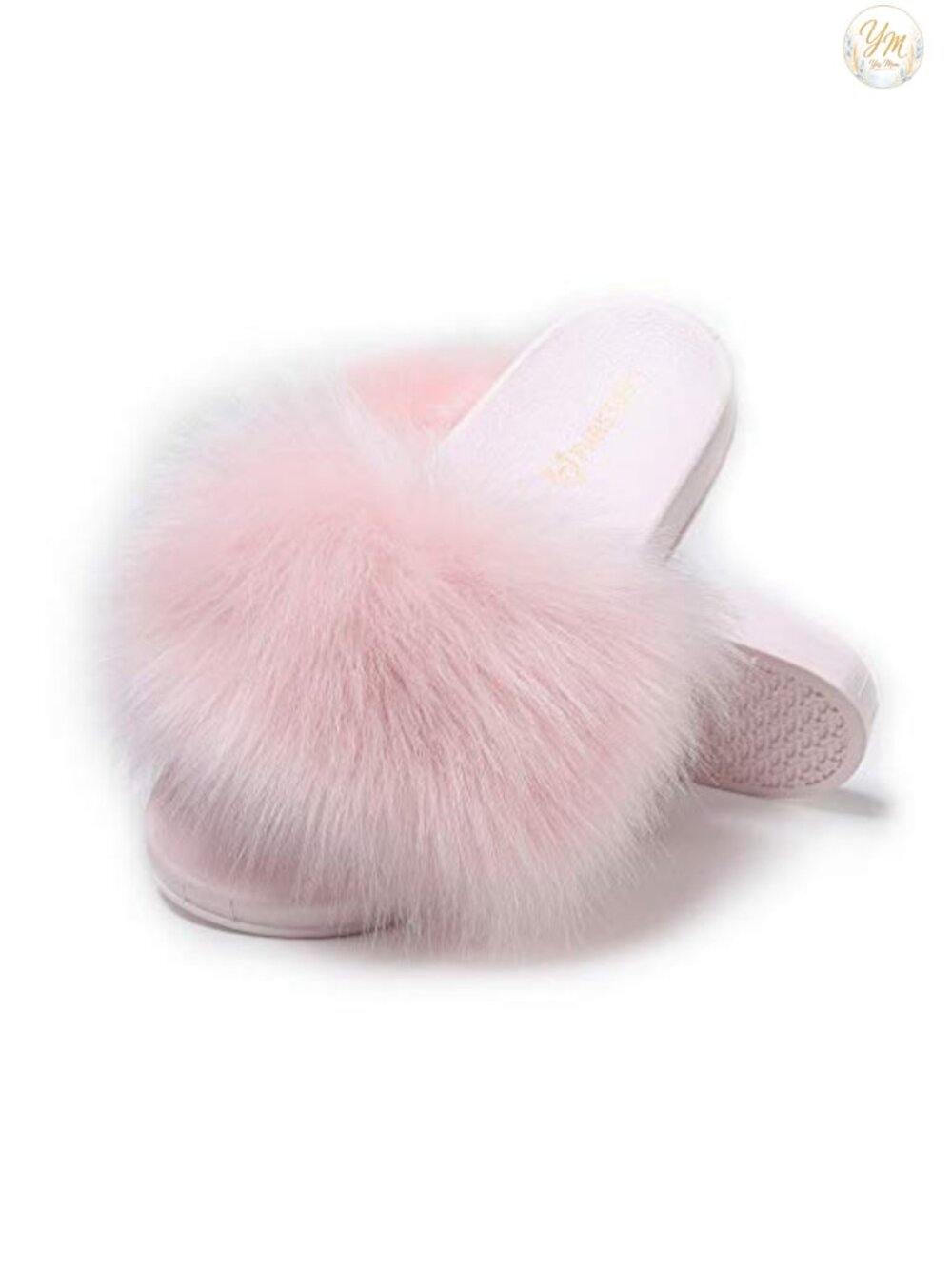 Faux Fur Slides Women's Fuzzy Slippers Fluffy Sandals Indoor Outdoor